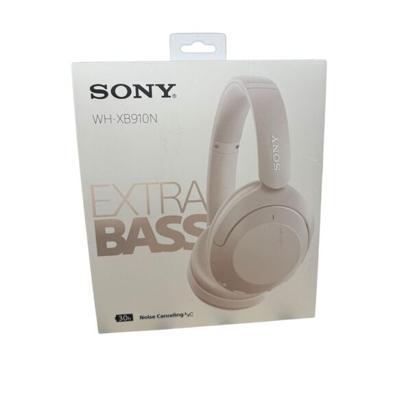 Sony WH-XB910N EXTRA BASS Noise Cancelling Headphones Over the Ear Wireless NEW - Picture 1 of 4